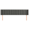 Testiera-ad-Orecchio-Grigio-Scuro-203x16x78-88-cm-in-Velluto