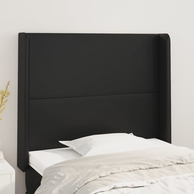 Testiera-ad-Orecchio-Nera-103x16x78-88-cm-in-Similpelle