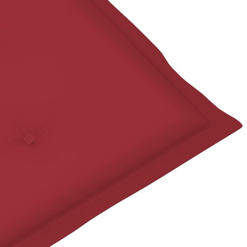 Sedie-da-Giardino-4-pz-con-Cuscini-Rosso-Vino-Massello-di-Teak