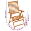 Sedie-da-Giardino-4-pz-con-Cuscini-Rosso-Vino-Massello-di-Teak