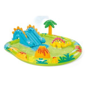 Intex 57166NP Centro giochi gonfiabile con dinosauri Vinile Multicolore 191 x 152 x 58 cm