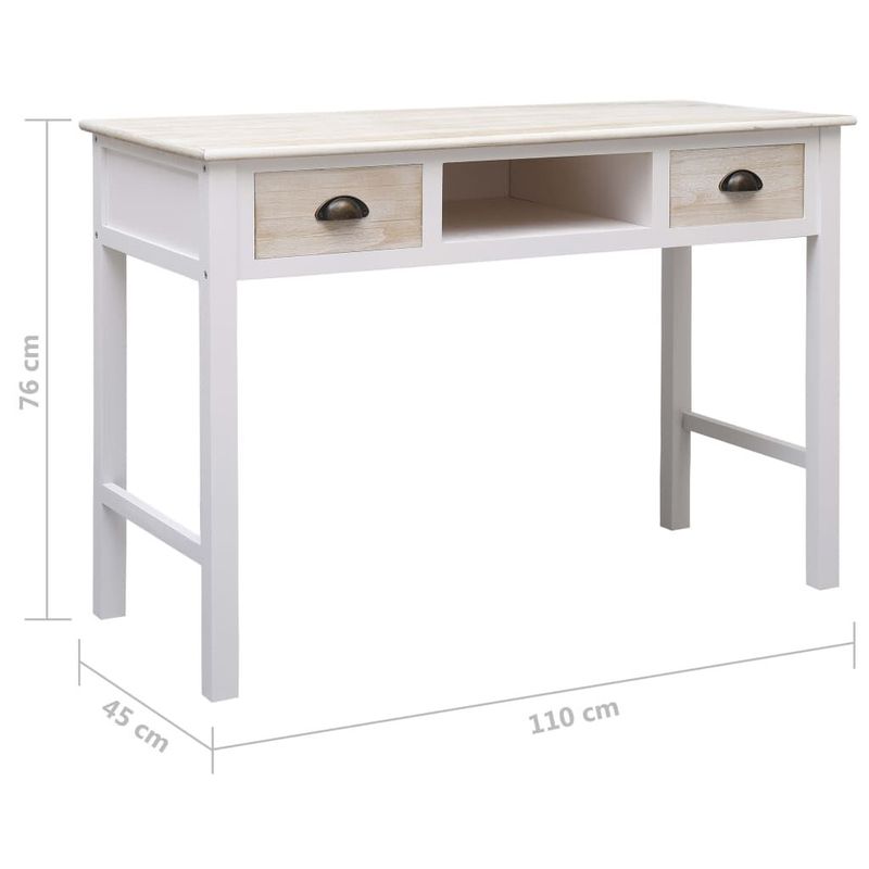 vidaXL-Tavolo-Consolle-110x45x76-cm-in-Legno
