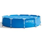 Intex Metal Frame Pool Piscina Fuori Terra 305 X 76 Cm Blu Senza Pompa Filtro 305 x 76 cm Blu