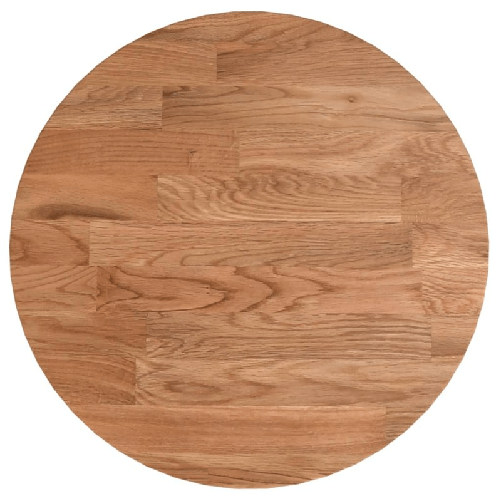 Piano-Tavolo-Rotondo-Marrone-Chiaro-Ø30x15-cm-Rovere-Trattato