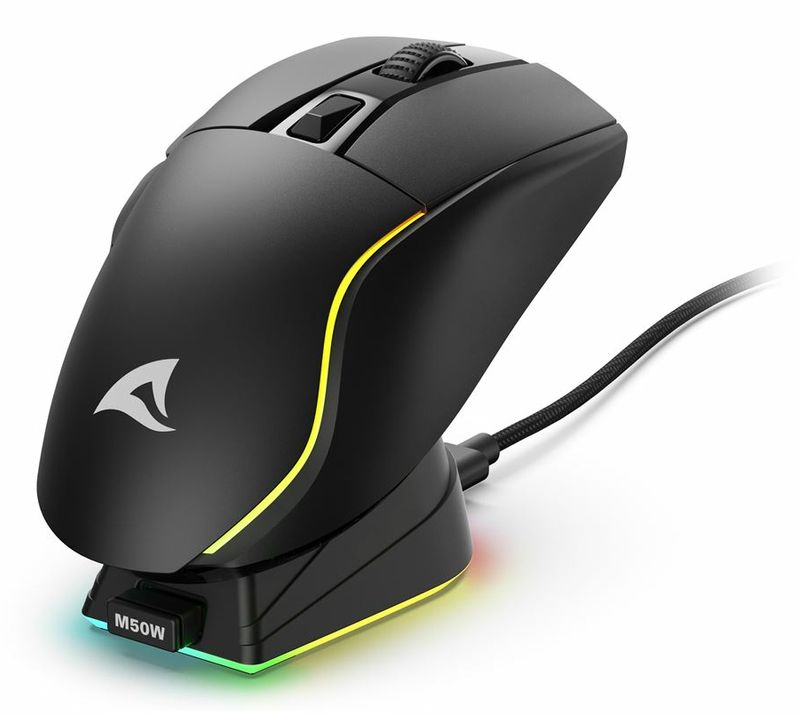 Sharkoon-Skiller-SGM50W-Mouse-Nero-Cablato-e-Wireless-6400-dpi
