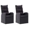 vidaXL-Set-Mobili-da-Pranzo-per-Giardino-5-pz-Nero