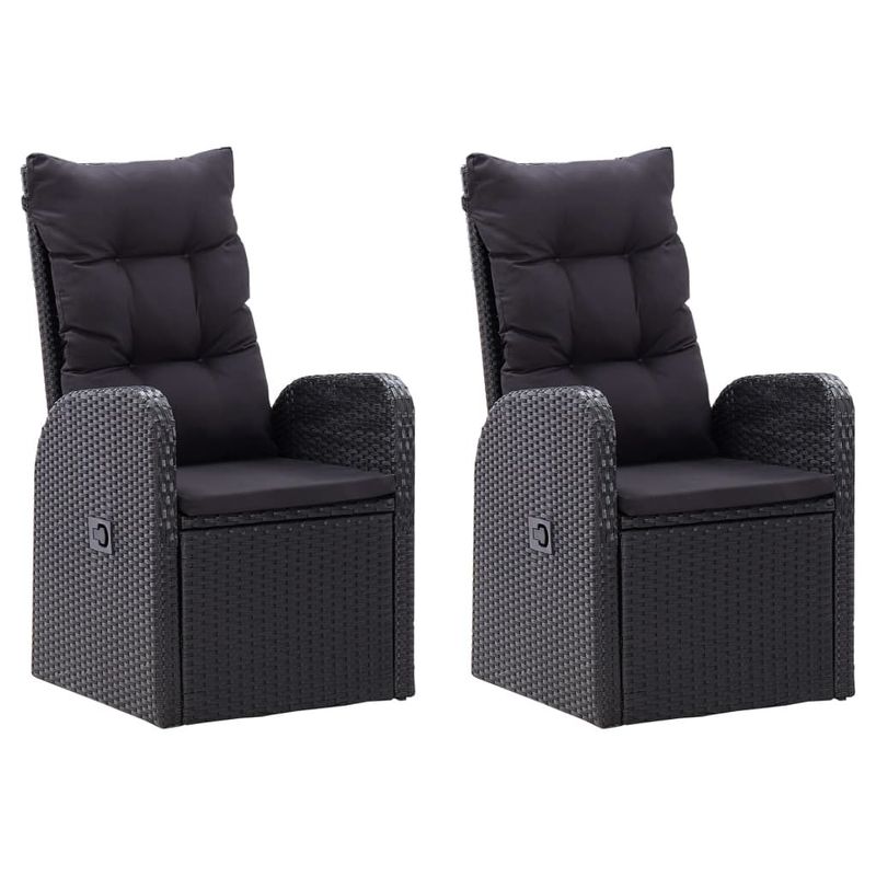 vidaXL-Set-Mobili-da-Pranzo-per-Giardino-5-pz-Nero