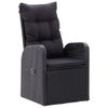 vidaXL-Set-Mobili-da-Pranzo-per-Giardino-5-pz-Nero