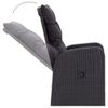 vidaXL-Set-Mobili-da-Pranzo-per-Giardino-5-pz-Nero