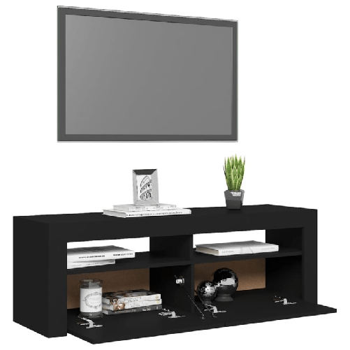 vidaXL-Mobile-Porta-TV-con-Luci-LED-Nero-120x35x40-cm