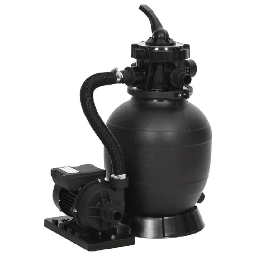 Filtro-a-Sabbia-per-Piscina-con-Valvola-a-6-Vie-Nero