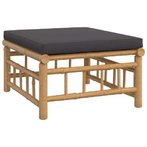 Set-Salotto-da-Giardino-9pz-con-Cuscini-Grigio-Scuro-Bambu