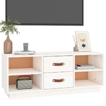 Mobile-Porta-TV-Bianco-100x34x40-cm-in-Legno-Massello-di-Pino
