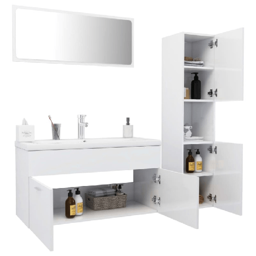 Set-Mobili-da-Bagno-Bianco-Lucido-in-Truciolato
