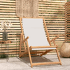 vidaXL-Sdraio-Pieghevole-da-Spiaggia-in-Legno-Massello-di-Teak-Crema