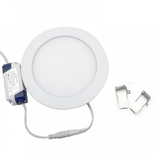 Faretto Led 12 Watt Pannello Incasso rotondo 860LM Luce calda 3200k