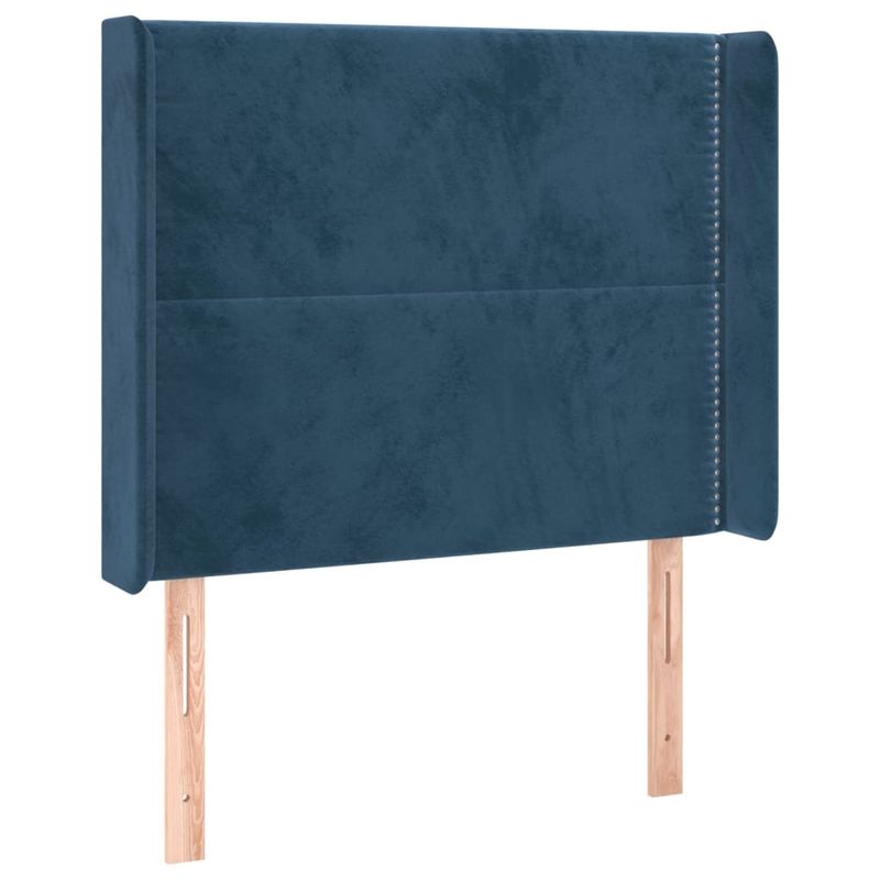 Testiera-ad-Orecchio-Blu-Scuro-93x16x118-128-cm-in-Velluto