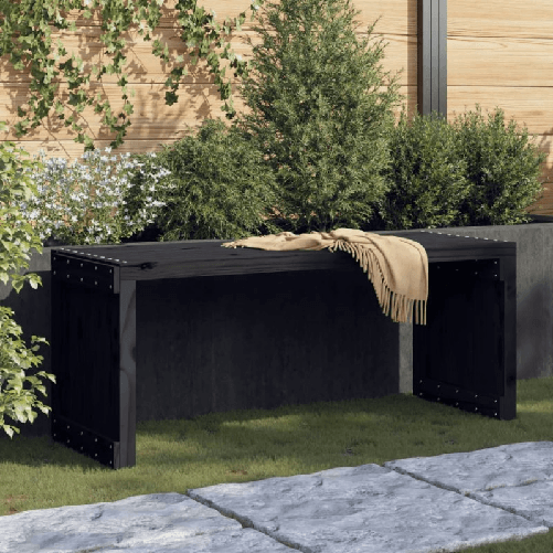 Panca-Giardino-Estensibile-Nera-2125x405x45cm-Massello-Pino