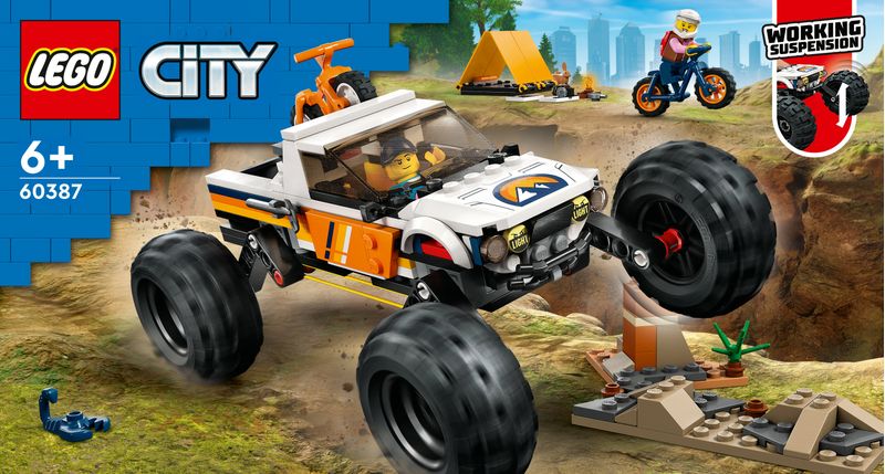 giochi-per-bambini-costruzioni-giochi-creativi-mattoncini-lego-modellino-da-costruire-lego-city-idee-regalo-monster-truck-set-campeggio-fuoristrada-giocattolo-monster-truck-giocattolo-mountain-bike-coniglio-giocattolo-macchina-fotografica