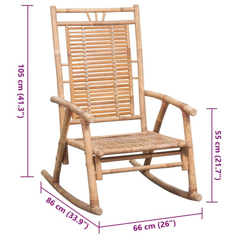 vidaXL-Sedia-a-Dondolo-con-Cuscino-in-Bambu