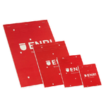 Blocco note pinzato Enri A4 con copertina morbida - Formato A4 - Copertina morbida - 80 fogli - Colore rosso