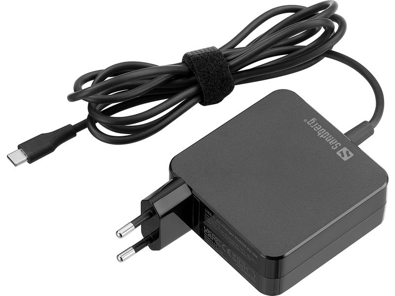 Sandberg-USB-C-AC-Charger-PD65W-EU-2M-Nero-Interno