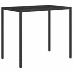 vidaXL-Set-Divani-da-Giardino-4-pz-con-Cuscini-Nero-in-Polyrattan