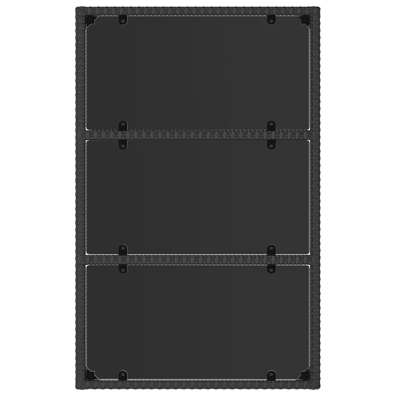 vidaXL-Set-Divani-da-Giardino-4-pz-con-Cuscini-Nero-in-Polyrattan