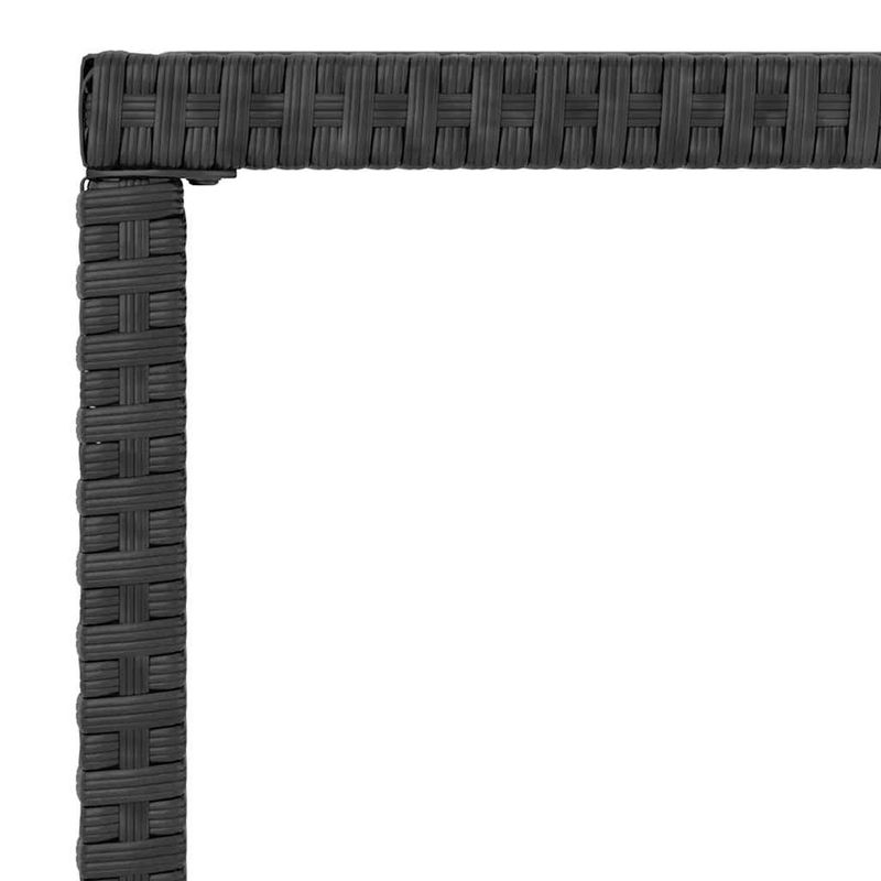 vidaXL-Set-Divani-da-Giardino-4-pz-con-Cuscini-Nero-in-Polyrattan