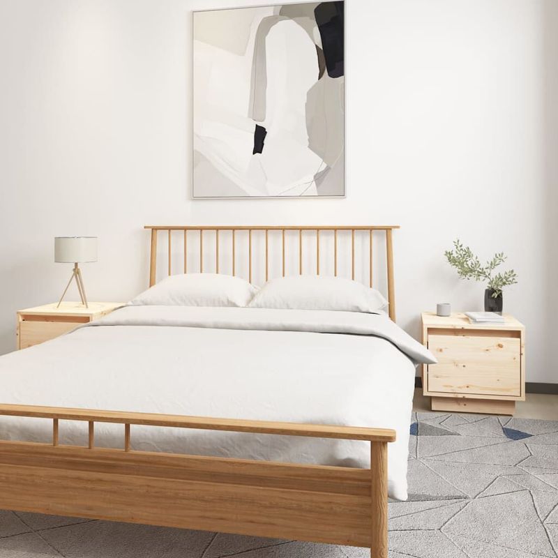 vidaXL-Comodini-2-pz-35x34x32-cm-in-Legno-Massello-di-Pino