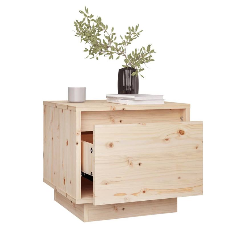 vidaXL-Comodini-2-pz-35x34x32-cm-in-Legno-Massello-di-Pino