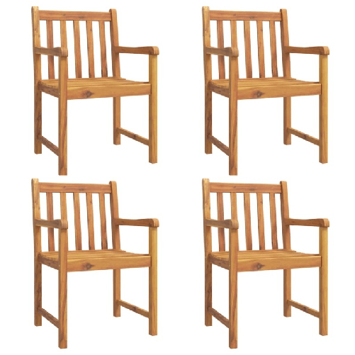 vidaXL-Sedie-da-Giardino-4-pz-56x555x90-cm-Legno-Massello-di-Acacia