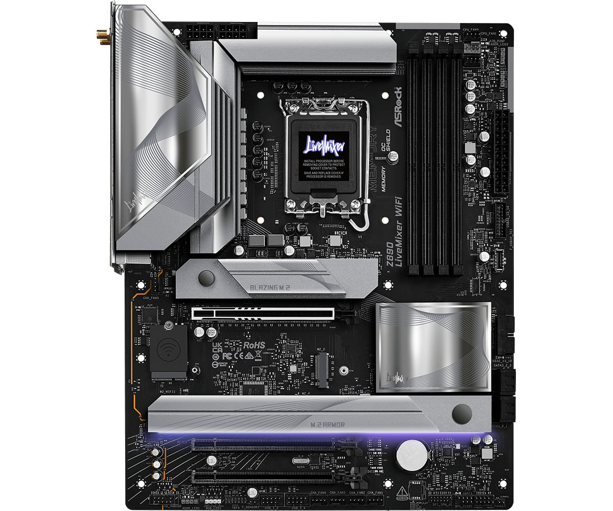 Asrock Z890 LiveMixer WiFi Intel Z890 LGA 1851 (Socket V1) ATX