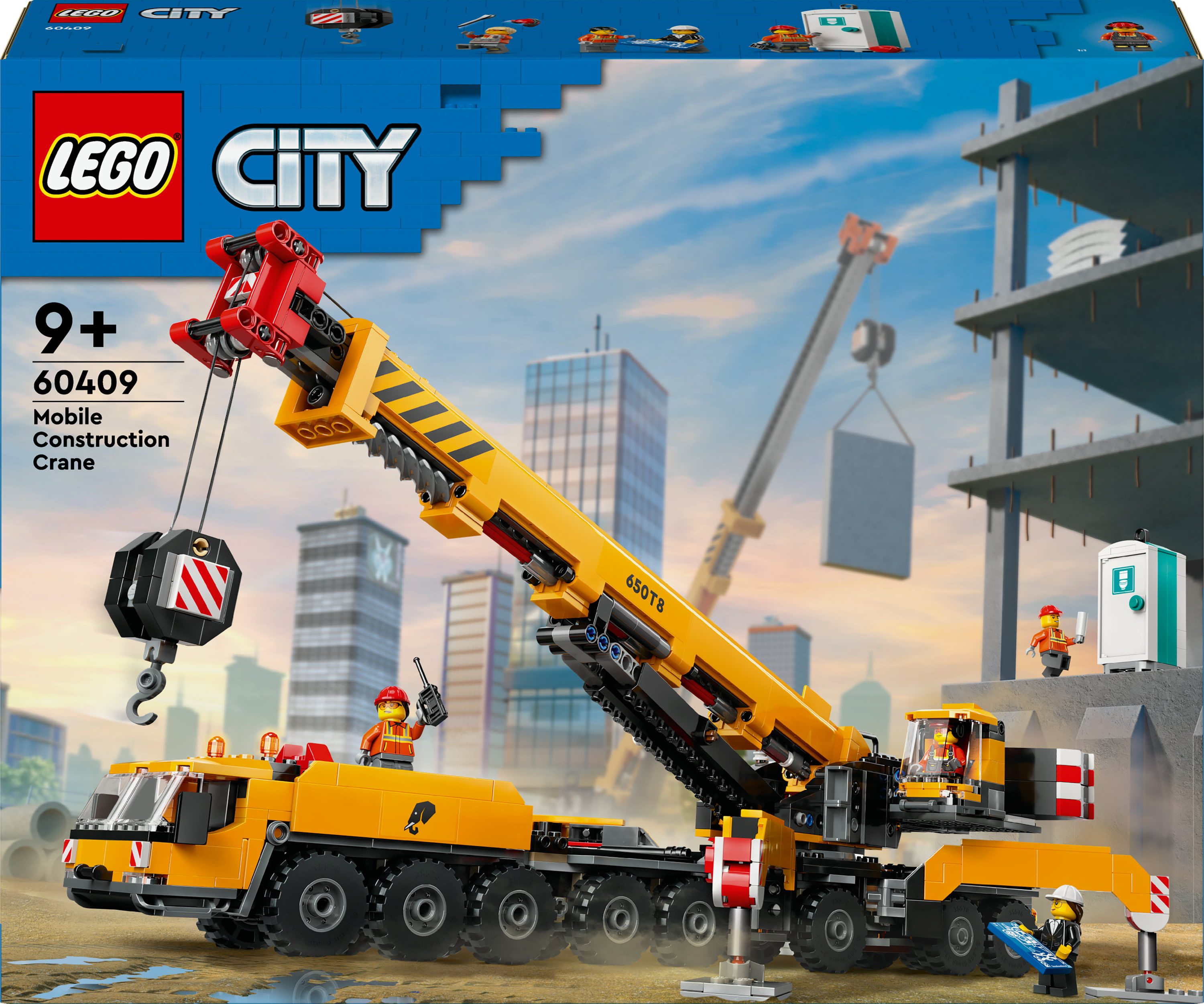 LEGO City Gru da Cantiere Mobile Gialla - Set di Gioco Creativo per Bambini
