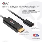 CLUB3D-CAC-1333-cavo-e-adattatore-video-022-m-HDMI-tipo-A--Standard--USB-tipo-C-Nero