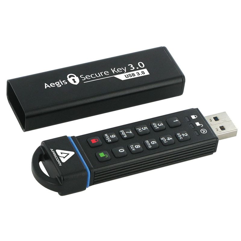 Apricorn-Aegis-Secure-Key-3.0-unitAÆAaAaAA -flash-USB-120-GB-USB-tipo-A-3.2-Gen-1--3.1-Gen-1--Nero--Aegis-Secure-Key-USB3