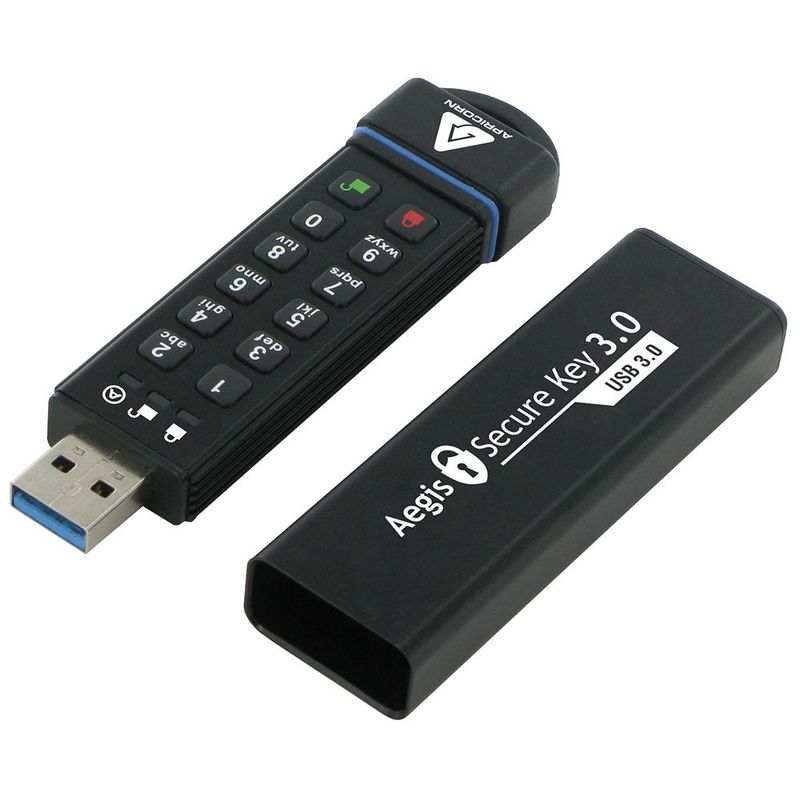 Apricorn-Aegis-Secure-Key-3.0-unitAÆAaAaAA -flash-USB-120-GB-USB-tipo-A-3.2-Gen-1--3.1-Gen-1--Nero--Aegis-Secure-Key-USB3