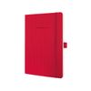 Quaderno-SIGEL-135x21-cm-rosso-ca.-DIN-A5-a-righe-rosse