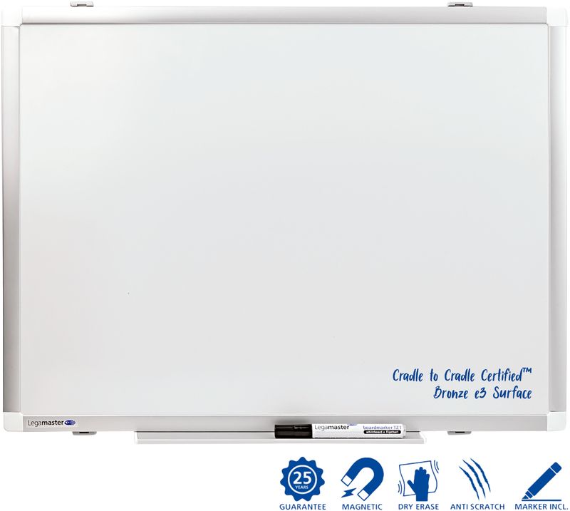 Lavagna-bianca-Legamaster-PREMIUM-PLUS-45x60-cm---600-x-450-mm---smaltata---fissa---magnetica---rivestimento-antigraffio