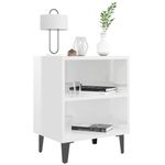 Comodino-con-Gambe-in-Metallo-Bianco-Lucido-40x30x50-cm