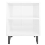 Comodino-con-Gambe-in-Metallo-Bianco-Lucido-40x30x50-cm