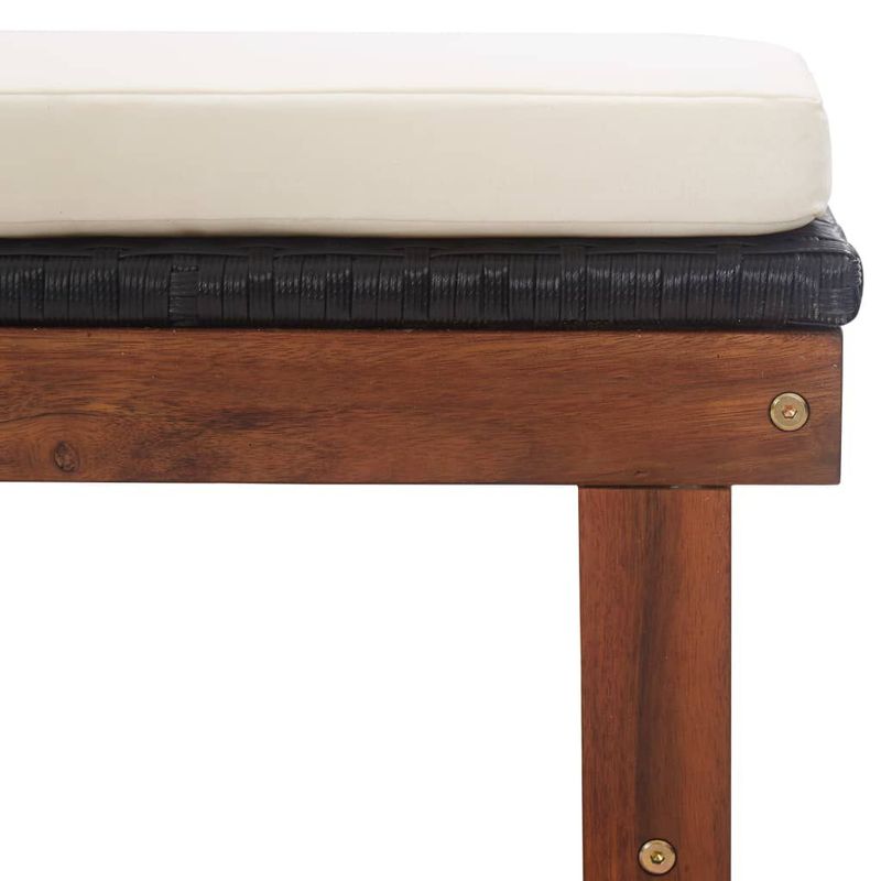 Sdraio-con-Cuscino-Polyrattan-e-Legno-Massello-di-Acacia-Nera