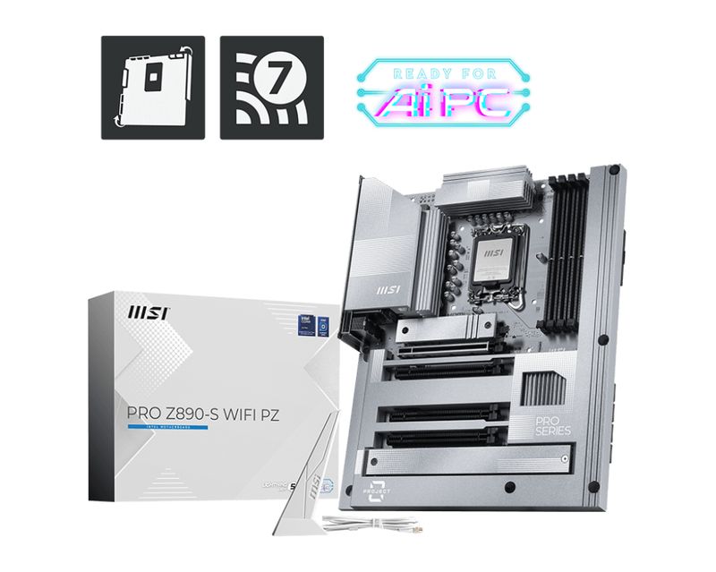 MSI-PRO-Z890-S-WIFI-PZ-scheda-madre-Intel-Z890-LGA-1851--Socket-V1--ATX