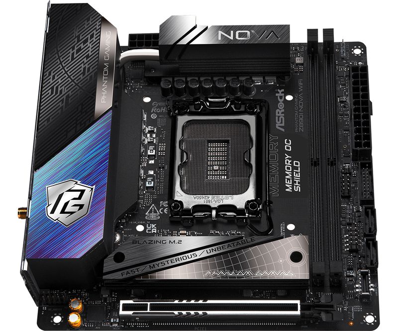 Asrock-Phantom-Gaming-Z890I-Nova-WiFi-Intel-Z890-LGA-1851--Socket-V1--mini-ITX