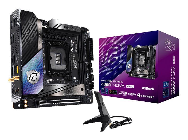 Asrock-Phantom-Gaming-Z890I-Nova-WiFi-Intel-Z890-LGA-1851--Socket-V1--mini-ITX