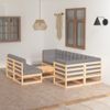 vidaXL-Set-Divani-da-Giardino-8-pz-con-Cuscini-Legno-Massello-di-Pino