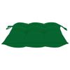 vidaXL-Sedie-da-Giardino-con-Cuscini-Verdi-2-pz-in-Massello-di-Teak
