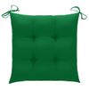 vidaXL-Sedie-da-Giardino-con-Cuscini-Verdi-2-pz-in-Massello-di-Teak