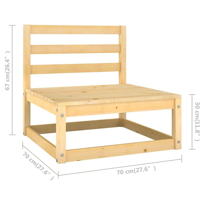 vidaXL-Set-Divani-da-Giardino-8-pz-con-Cuscini-Legno-Massello-di-Pino