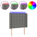 Testiera-a-LED-Grigio-Scuro-103x16x78-88-cm-in-Tessuto